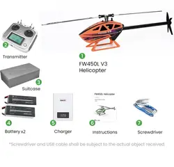 FLY WING FW450 RC 6CH 3D FW450L V3 RTF Smart GPS FBL Gyro Helicopter RTF H1 Flight Controller Drone Quadcopter