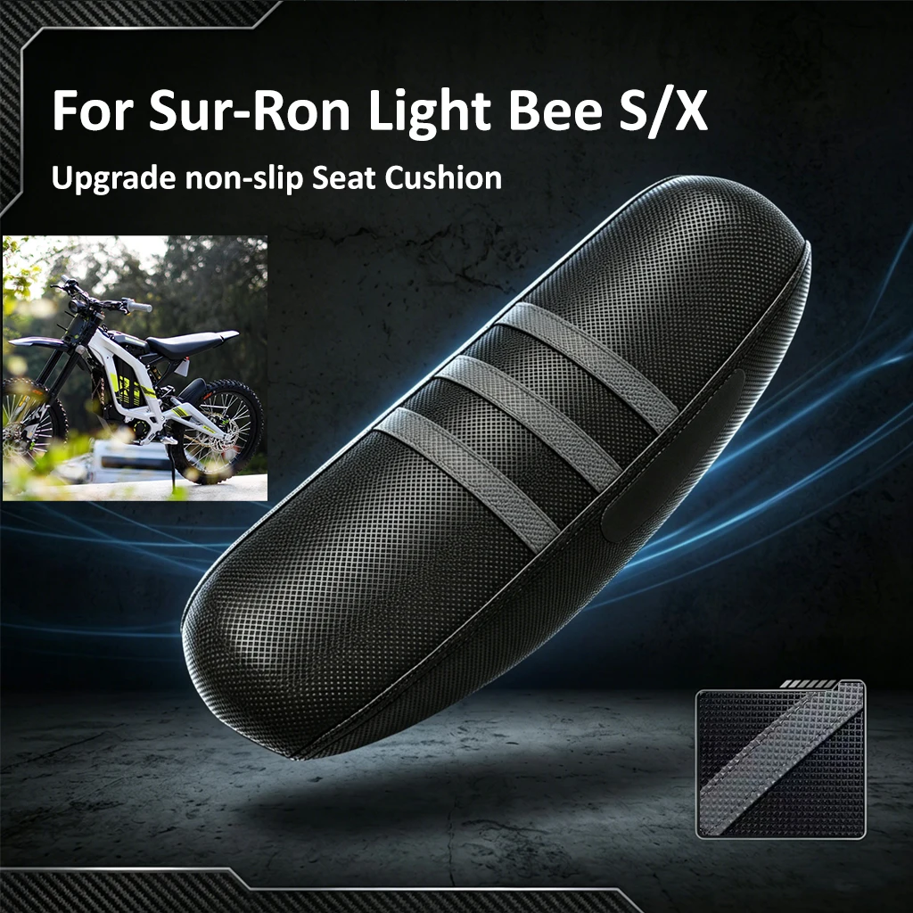 

Motorcycle Pro Ribbed Rubber Gripper Soft Seat Cushion For Surron Sur-Ron Lightbee Light Bee X S Off-Road Ebike Non-slip Rubber