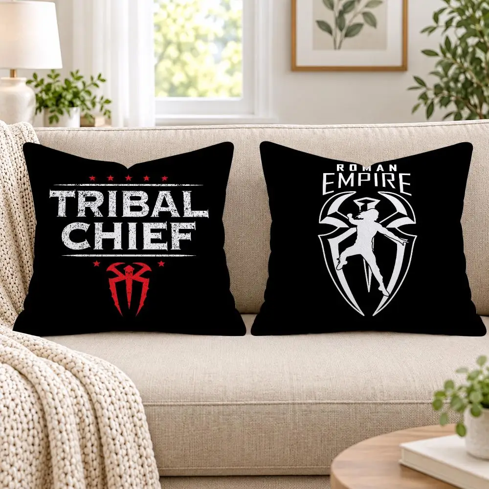 Roman R-Reigns OTC Cushion Cover Short Plush Double-Sided Printing Sofa Bedroom Living Room Throw Pillow Cover Home Decor