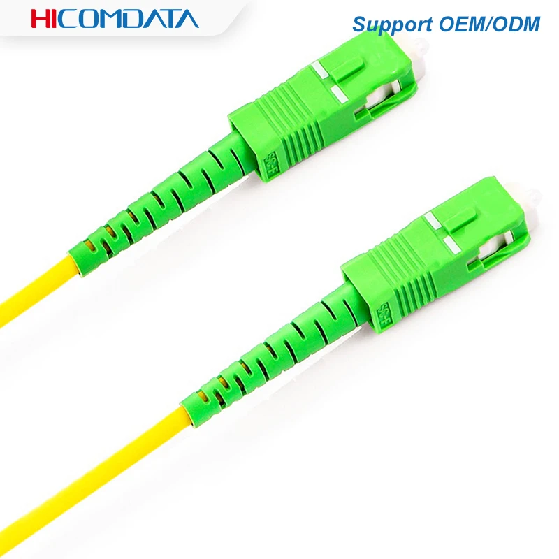 SC/APC Single mode Fiber Optic Patch Cable SC SC SM 2.0mm 3.0mm 9/125um FTTH Fiber Patch Cord Optical Fiber Jumper 1m