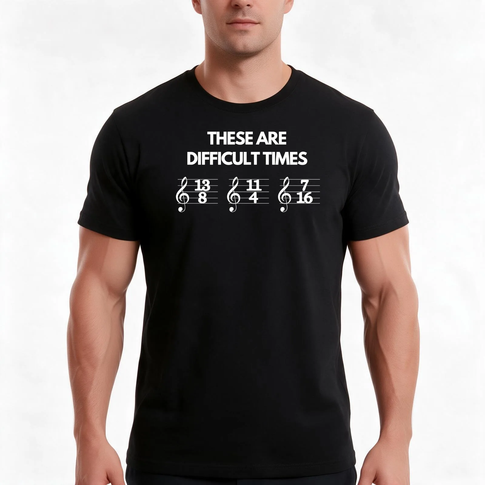 These Are Difficult Times Funny Musician Teacher T-Shirt, Summer Casual Cotton Tee, Oversized Streetwear Tops, Unisex Men Women