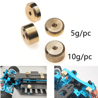 2pcs 5G 10G Brass Counterweight M3 Screw Nut Balance Weight For RC Car On Road Drift Rally Buggy Racing TAMIYA SAKURA HSP YOKOMO