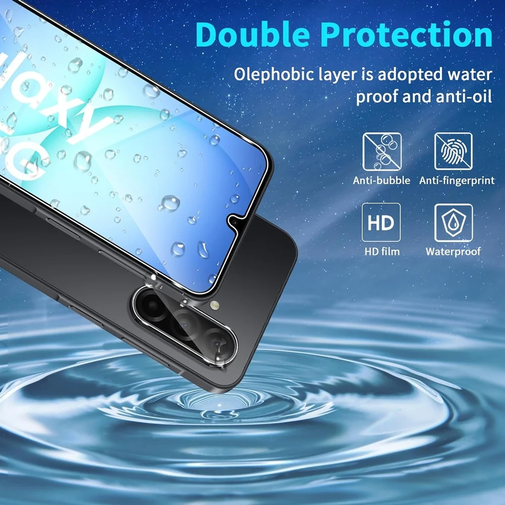 Tempered Glass For Samsung A16 A17 A26 A27 A36 A37 A56 A57 Screen Protector Galaxy A55 A35 A15 A25 A24 Film A51 A52 A53 A54 - náhled 3