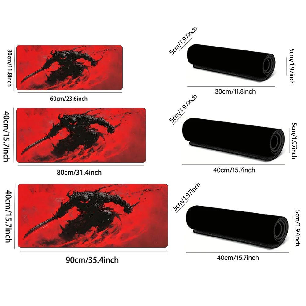 1 Buah Alas Mouse Besar Alas Meja Keren Alas Meja Dasar Karet Antiselip Alas Mouse Tepi Dijahit untuk Hadiah Pekerjaan Rumah untuk Teman Pria