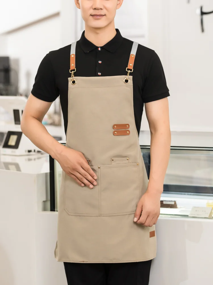 Waiter Apron For Kitchen Women Delantal Camarero Long Universal Home Worker Chinese Restaurant Cafe hotels Chef Man Work Wear