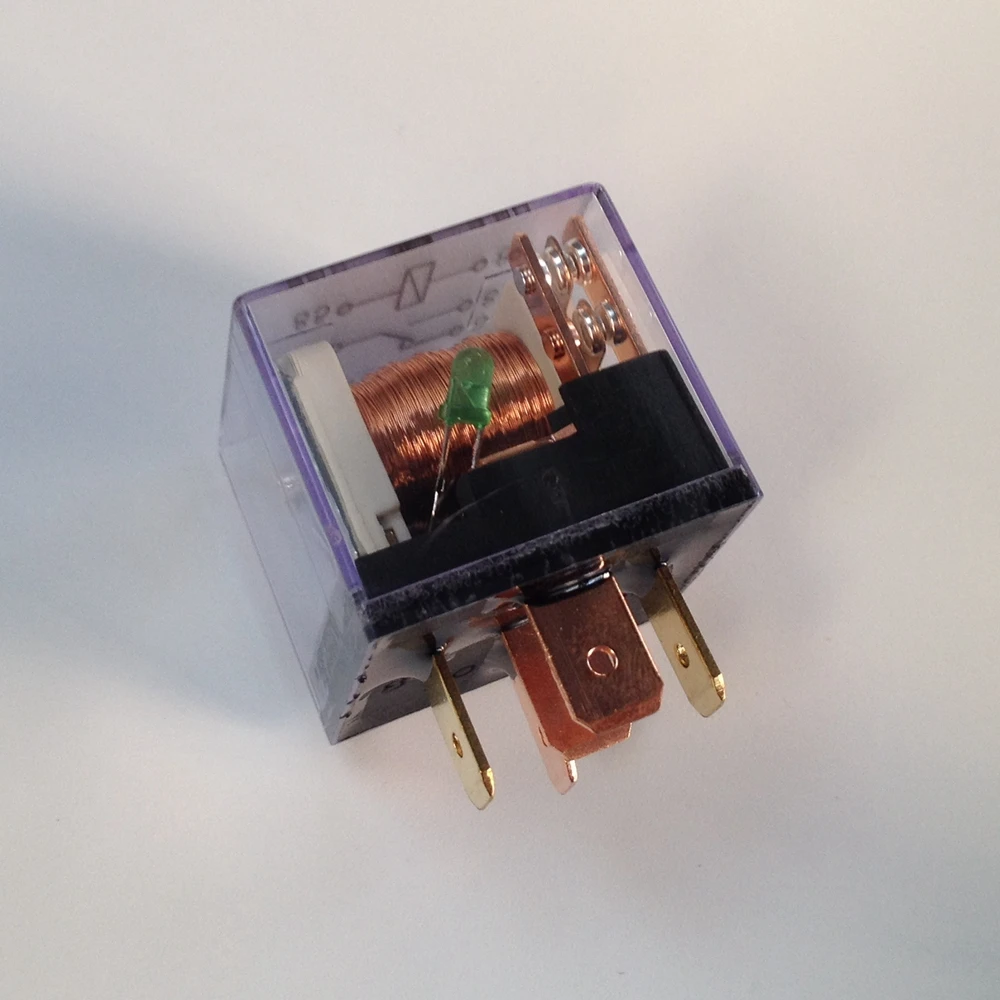 Automotive Relay 12V 4 Plug 80A Double Contact Waterproof Relay General Purpose Relay With Indicator Light