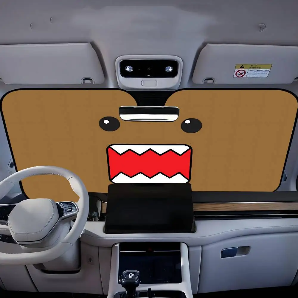 Cartoon D-Domo K-Kun Auto Zonnescherm Voorruit Zonnescherm Voor De Meeste Sedans SUV Blokken Max Uv-stralen Houden Uw Voertuig Cool