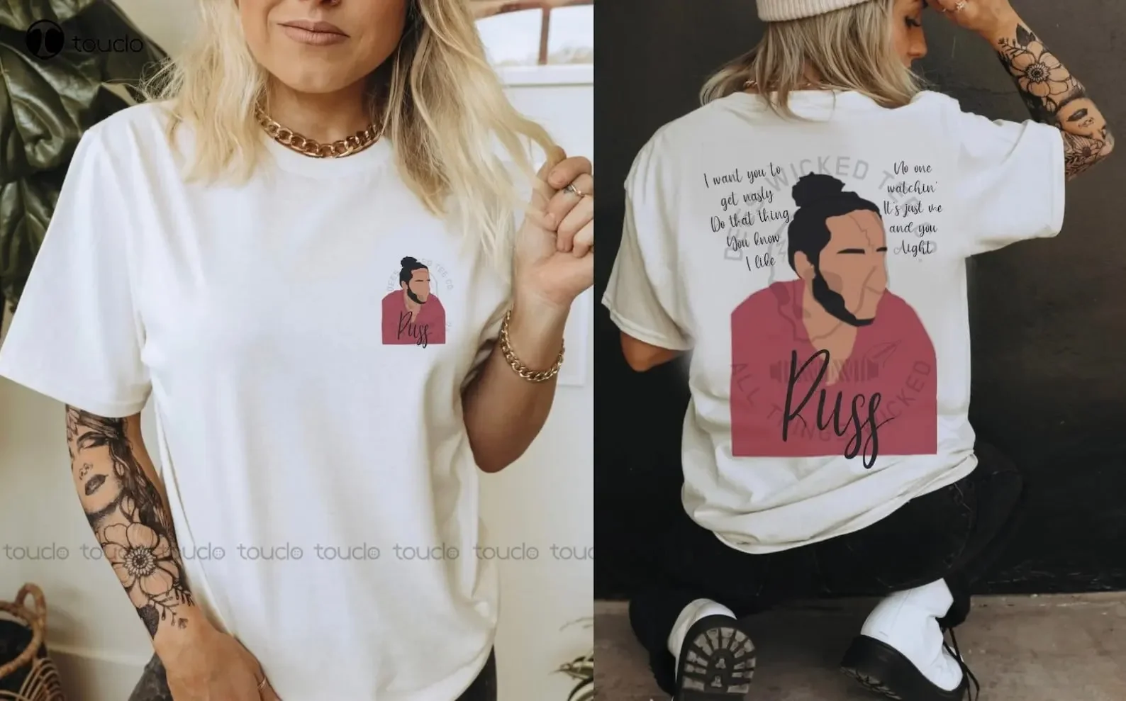 I Want You To Get Nasty Russ T-Shirt Football Shirts For Women Custom Aldult Teen Unisex Digital Printing Tee Shirts Custom Gift