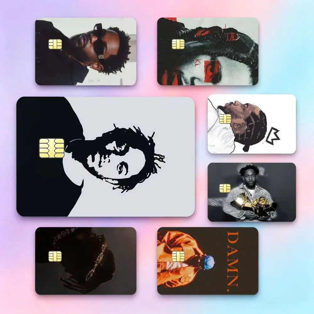 Top-tier rapper K-Kendrick L-Lamar  Credit Card HD Stickers Game Card Decal Small Chip Waterproof Sticker Gift