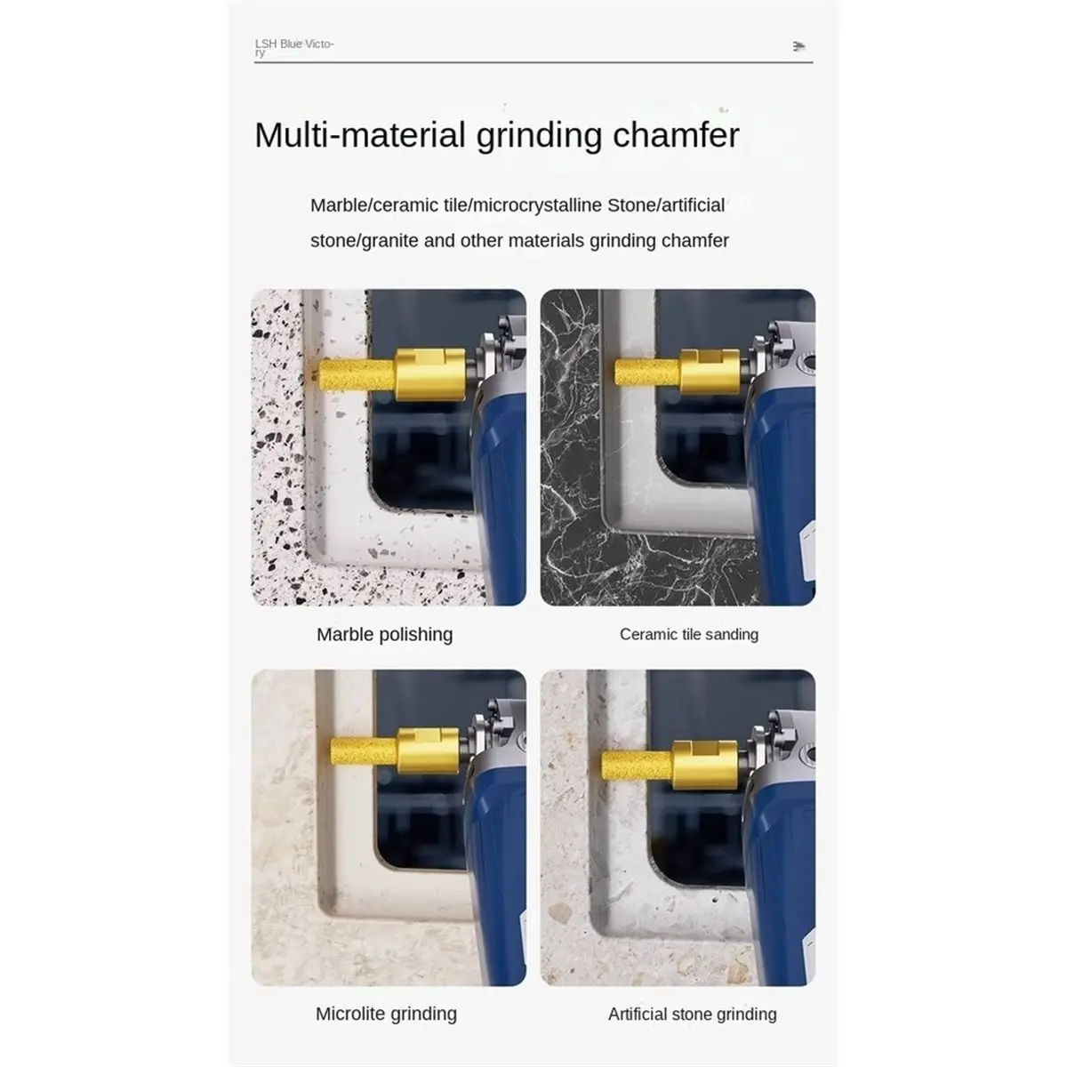 3pcs M10 6-10-15mm Grinding Head Wear-Resistant Brazing Angle Grinder Grinding Head Impact Resistant