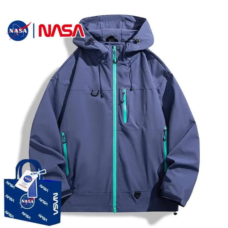 

Повседневная ветрозащитная куртка с капюшоном для мужчин, осень 2023, новая уличная одежда для пар, спортивная одежда из полиэфирного волокна