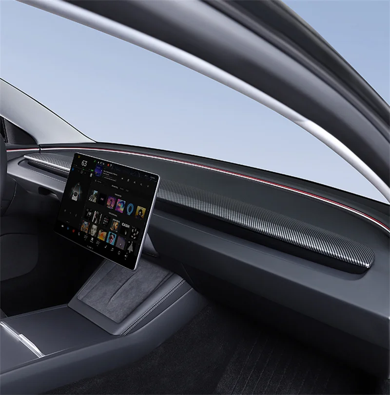 HEENVN Für Tesla Model 3 Highland Y Juniper ABS Armaturenbrett-Abdeckung Luftauslass-Verkleidung Innenraum-Stilzubehör – Detail 12