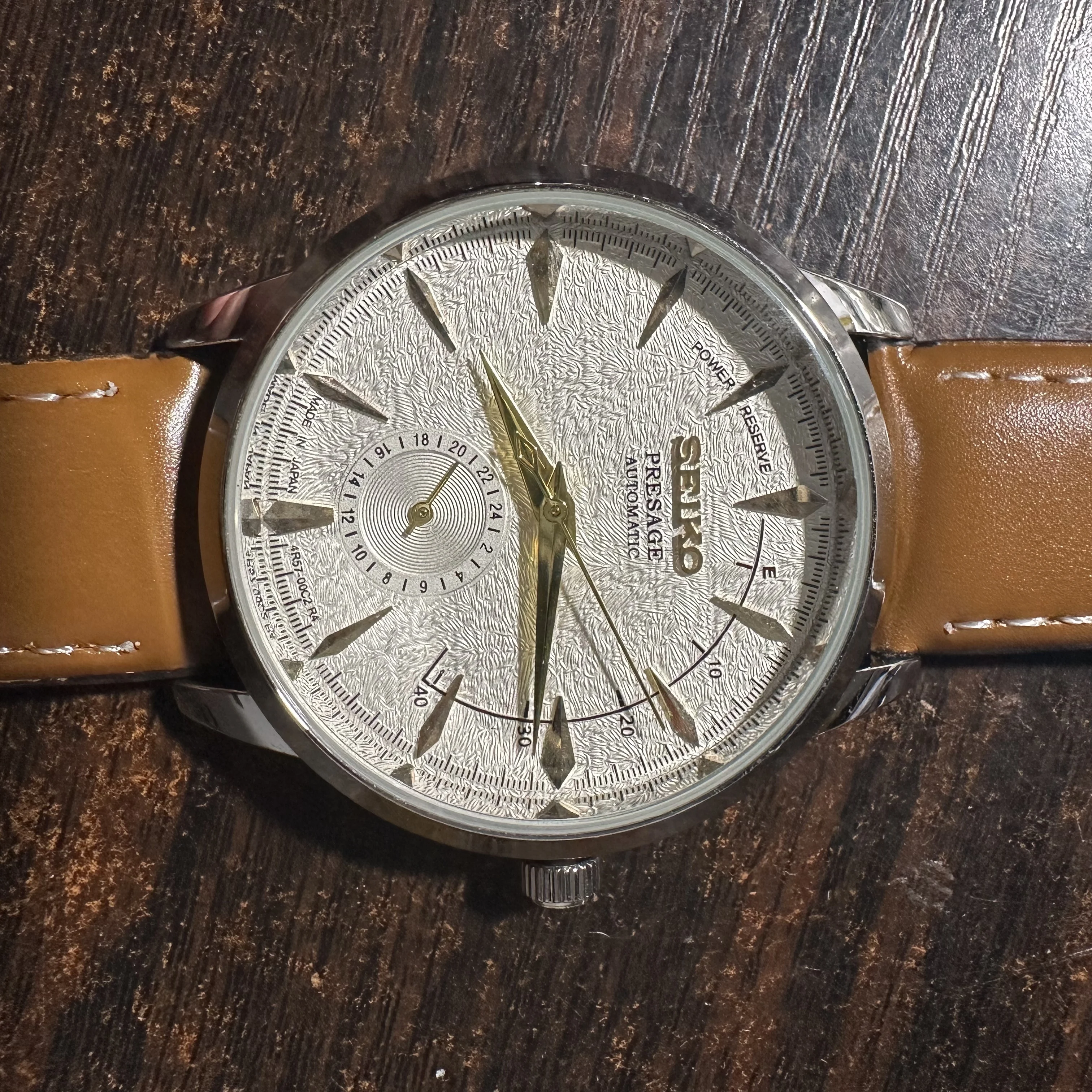 SElKO PRESAGE سلسلة تصميم بسيط للرجال الرياضة سوبر لينة حزام جلد ساعة كوارتز هدايا السنة الجديدة Reloj Hombre Relogio