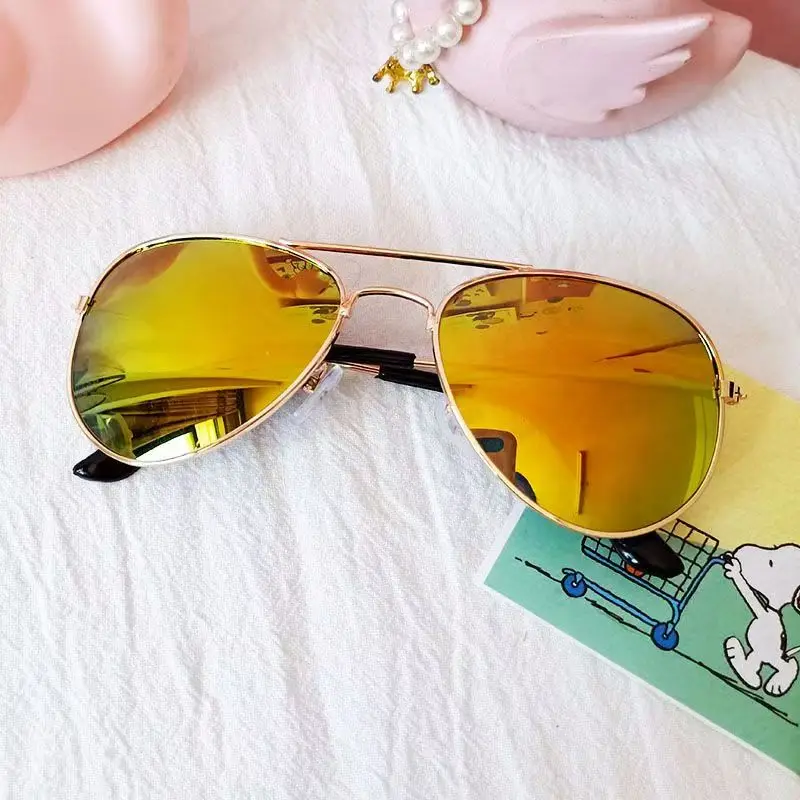 Klassische Piloten-Sonnenbrille für Kinder UV400 Metall Vintage Fahr-Sonnenbrille Outdoor Niedliche Mädchen Jungen Mode Sommer UV Kinder-Eyewear – Detail 10