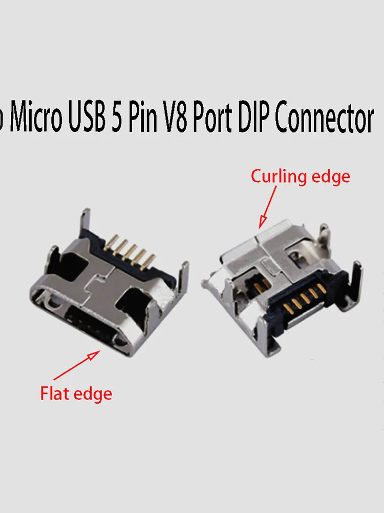 10 stücke 5Pin Micro USB Stecker Weibliche Port Solder Stecker SMT DIP Android Telefon Daten Ladung Buchse 5P Micro USB DIY Reparatur Adapter – Detail 1