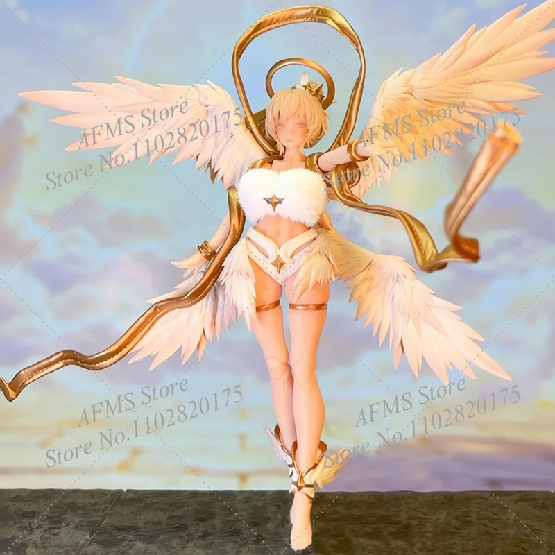 Snail Shell 1/12 Women Soldier  Angel Angela Golden Ribbon Scarf Skirt Clothes Accessory Fit 6Inch Action Figure Dolls Body view 3