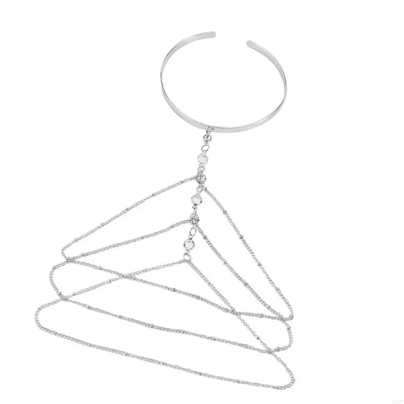 Y08C Bracciale per bracciale per bracciale per frange regolabile per gioielli eleganti per feste o ufficio