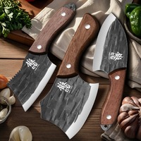 Forged Multipurpose Knife Household 3Pcs Stainless Steel Mini Kitchen Knife Slicer Kitchen Sharp Kitchen Knife for Meat Fish