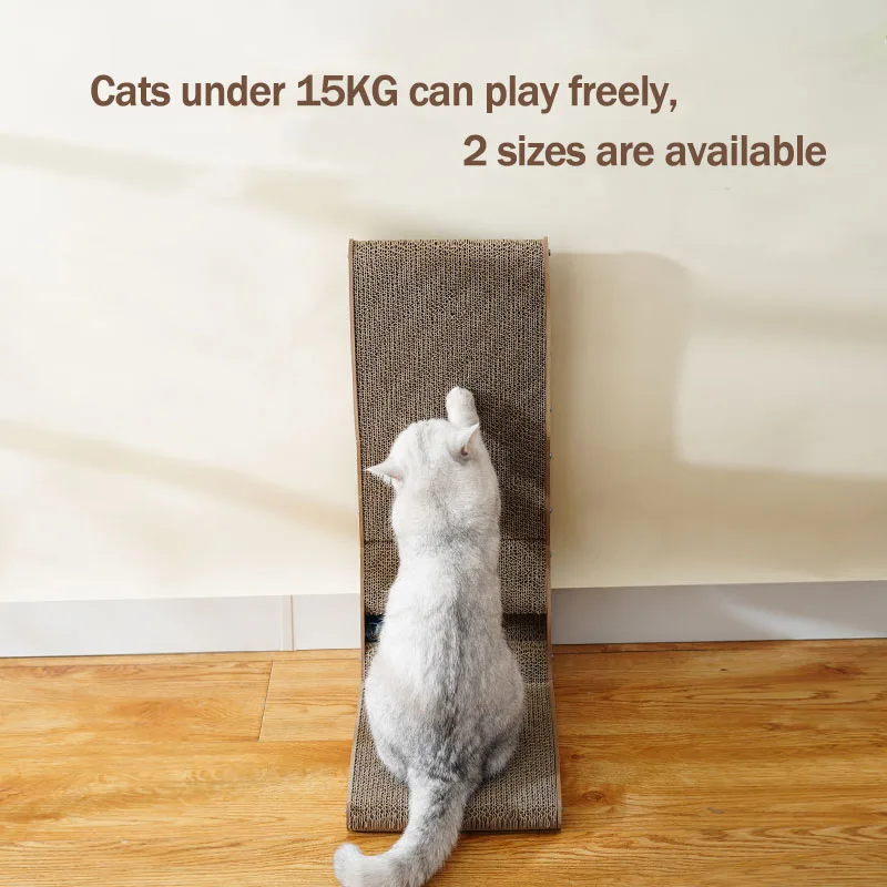 Luxury Cat Scratcher Board Scraper Detachable Wooden Scratching Post for Cats Training Grinding Claw Toys Furniture Protector