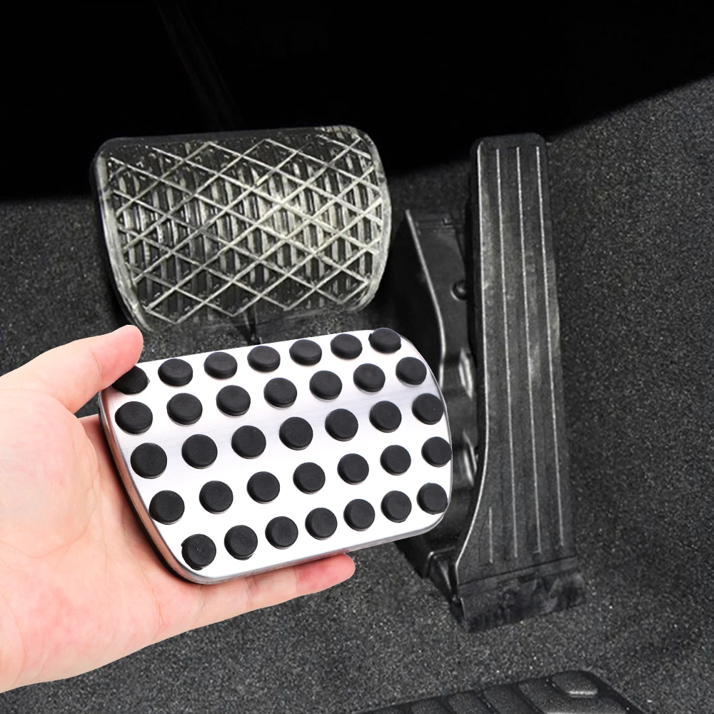 

For Mercedes Benz C E Class CLS GLK SLK W205 W213 X253 2016-2019 Stainless Steel Car Gas Fuel Brake Pedal Trim Car Accessories