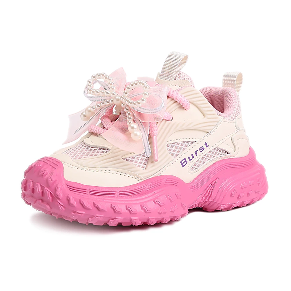 

Autumn Sport Shoes For Girls Trend Fashion Teenager Girl's Sneakers Mesh Breathable Soft-soled Boy's Girl's Running Shoes