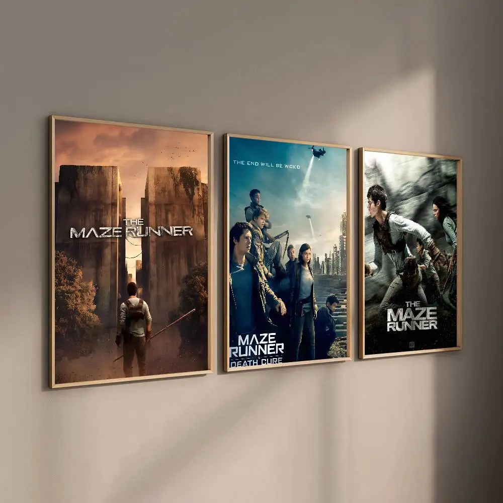 سلسلة الأفلام ملصق M-Maze Runner ذاتي اللصق للمنزل وغرفة النوم وديكور المنزل وملصقات عالية الجودة لوحة فنية جدارية #4
