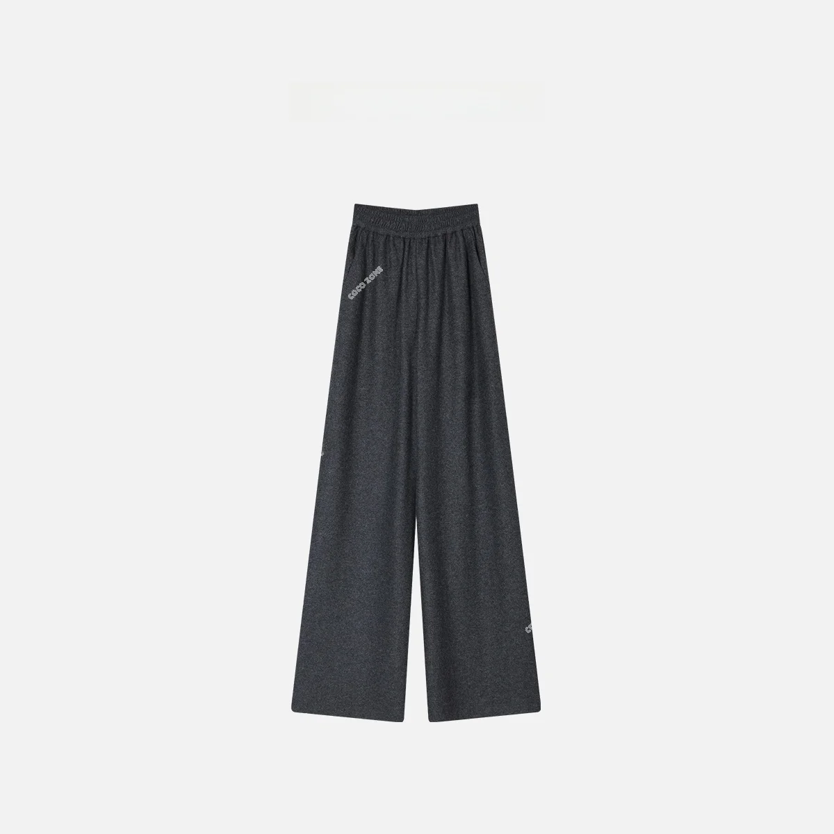 

Elegant Loose Waist Casual Pants Pure Color Versatile Wide Leg Commute Women's Premium Fashion Summer 2025 Other 100%