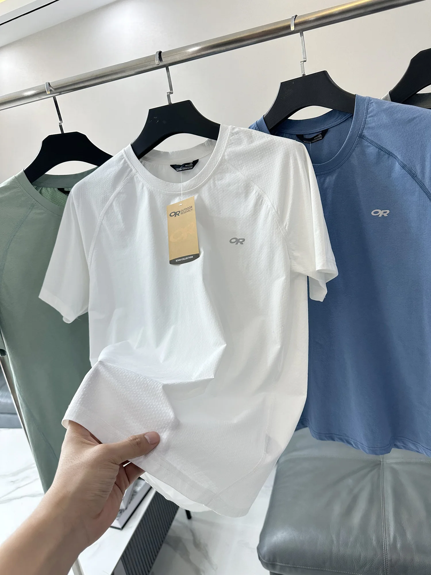 Quick Dry Breathable Men's round Neck Short Sleeve T-Shirt Summer Outdoor Casual Sports Functionality Recommended by Word of ...