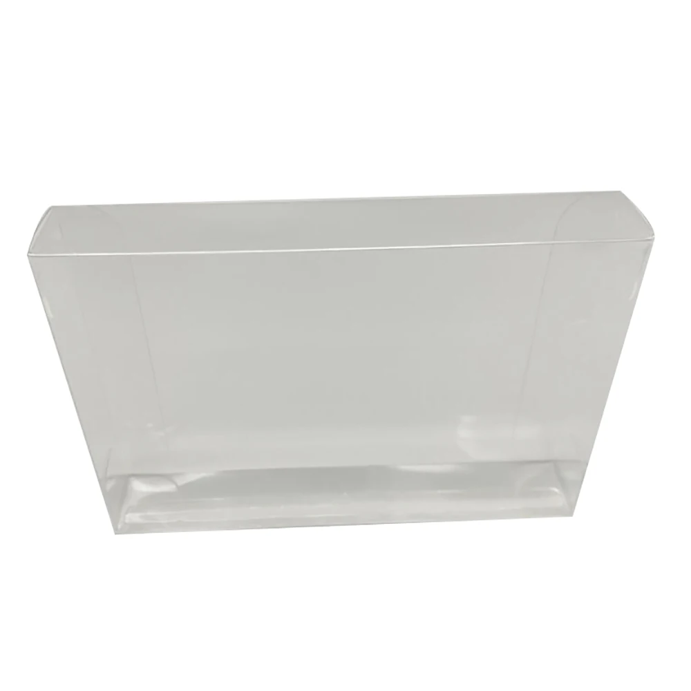 100PCS Clear Transparent Collection Cover For SFC Game Card Storage Protection Display Box