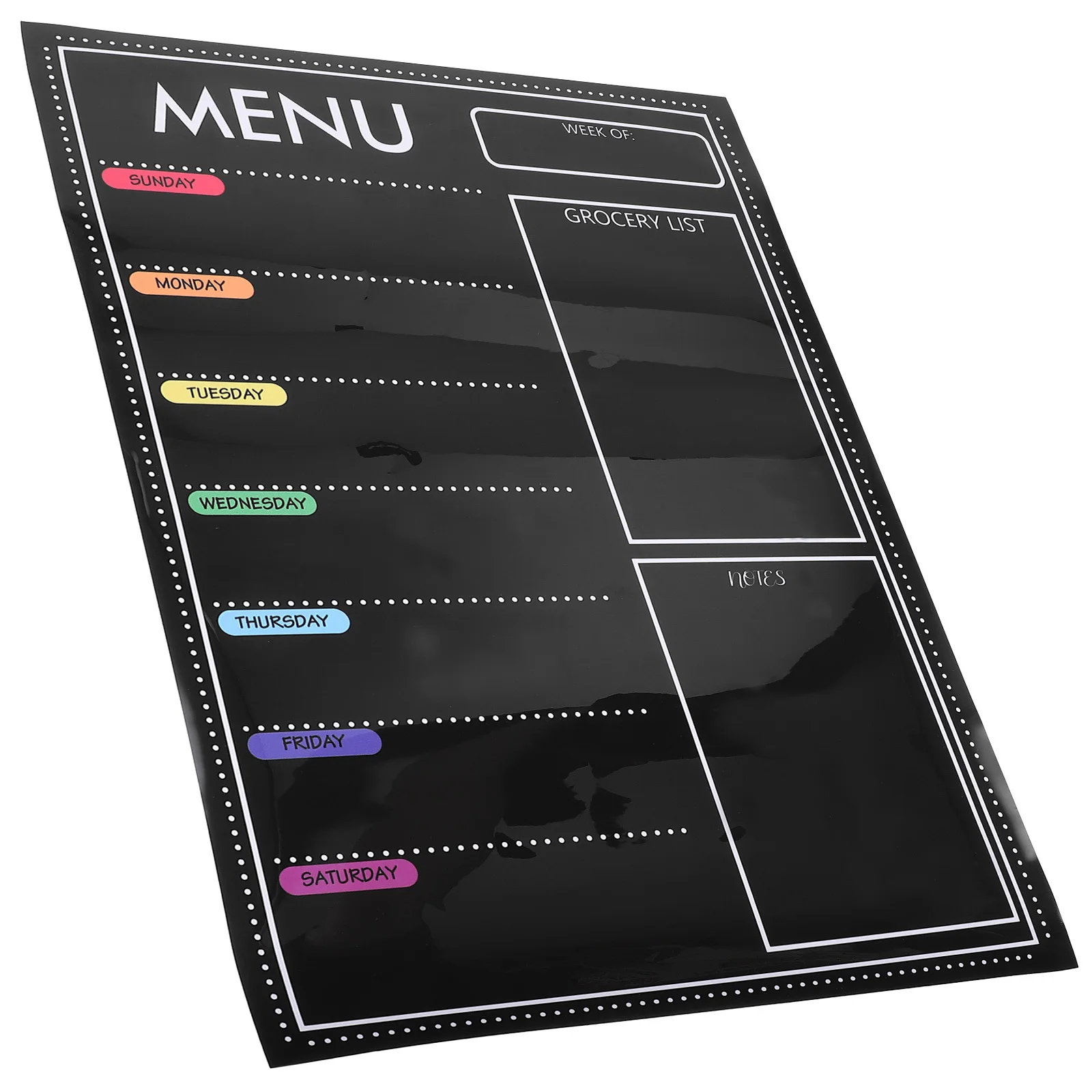 لوحة قائمة مغناطيسية للثلاجة، مسح جاف، مخطط الوجبات الأسبوعي، منظم المطبخ، لوحة كتابة مغناطيسية للثلاجة #5