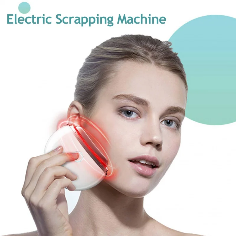 Electric scraping face and neck lifting device massage body scraping microcurrent face beauty instrument