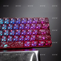 XVX Venom Keycap Set ABS+PC Pink Gradient Costom Key Cap DIY Keyboard Keys 61-key