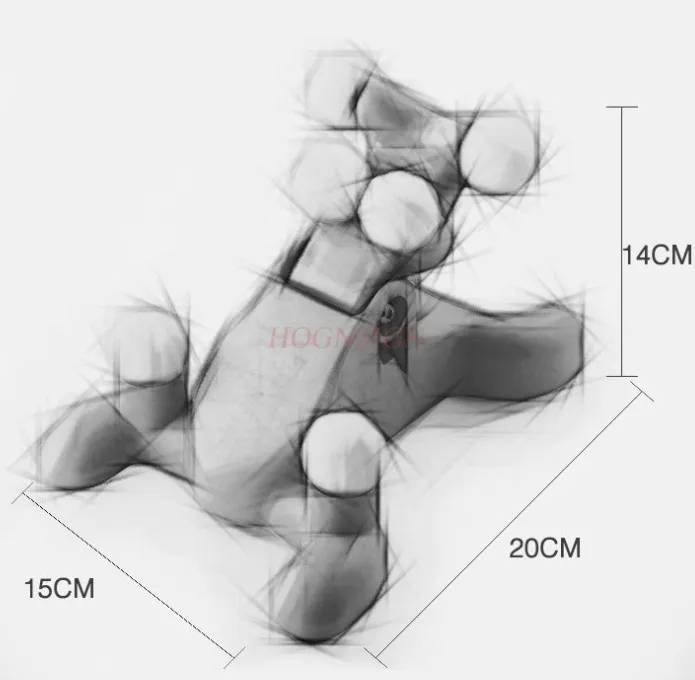 Manual cervical spine massager, neck six point finger pressure, cervical care massager, household use