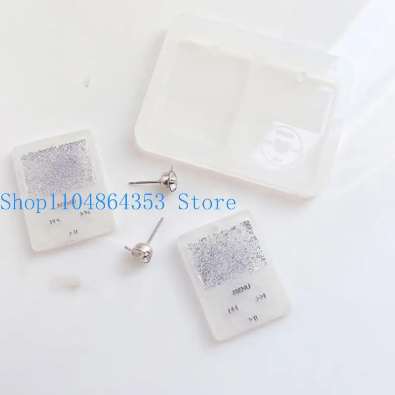 Epoxy Silicone Molds Media Player Pendant Resin Mold Resin Shaker Mold for Pendant DIY Handmade Craft