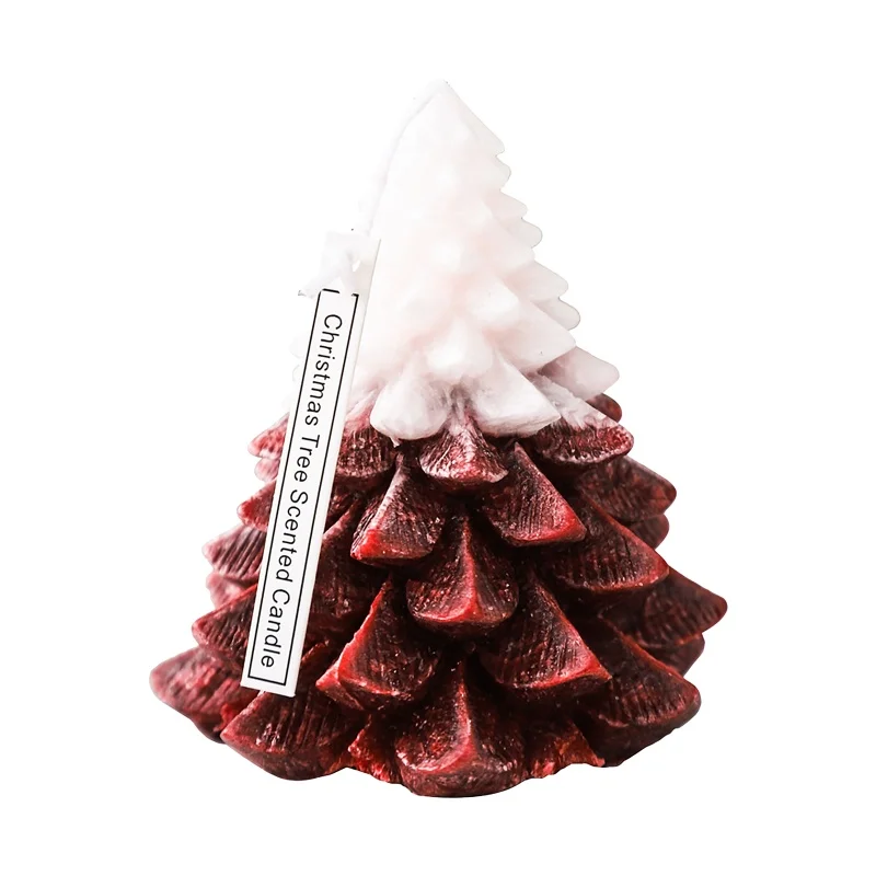 Christmas Tree Candles Tower Shaped Candles Smokeless Scented Candle For Christmas Party Wedding Spa Decoration Gifts