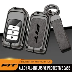 Zinc Alloy Car Key Case Cover For Honda FIT 2017 Accord 2003-2007 Cr- v Freed Pilot CRV HR-V Jade Crider Odyssey