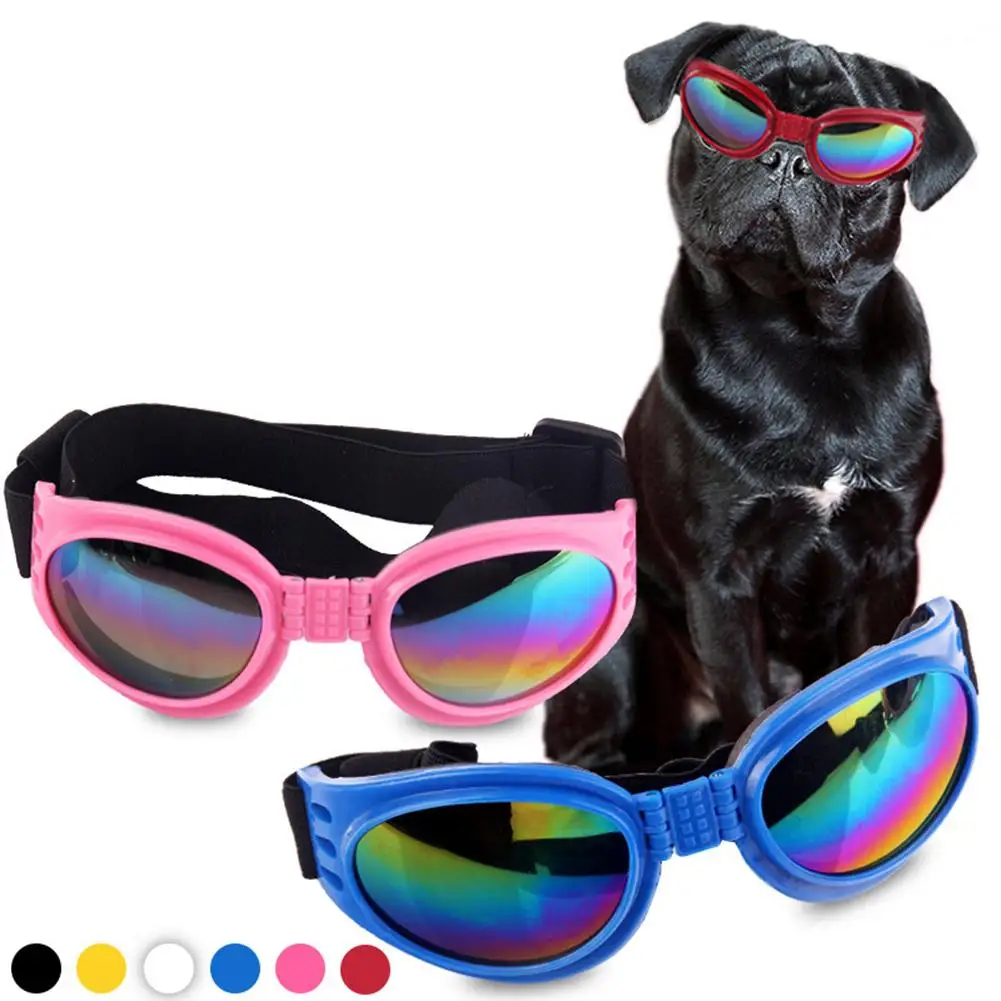 Pet Dog Sunglasses Summer Windproof Foldable Sunscreen Anti-Uv Goggles Pet Supplies Puppy Dog Accessories