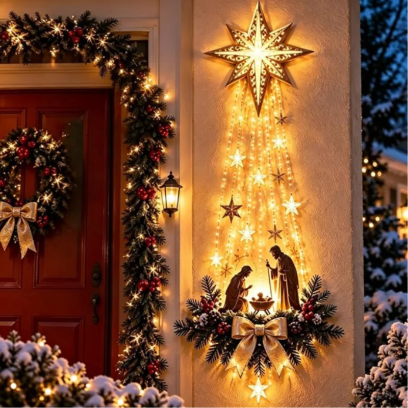 LED Nativity Star Wall Decor 1