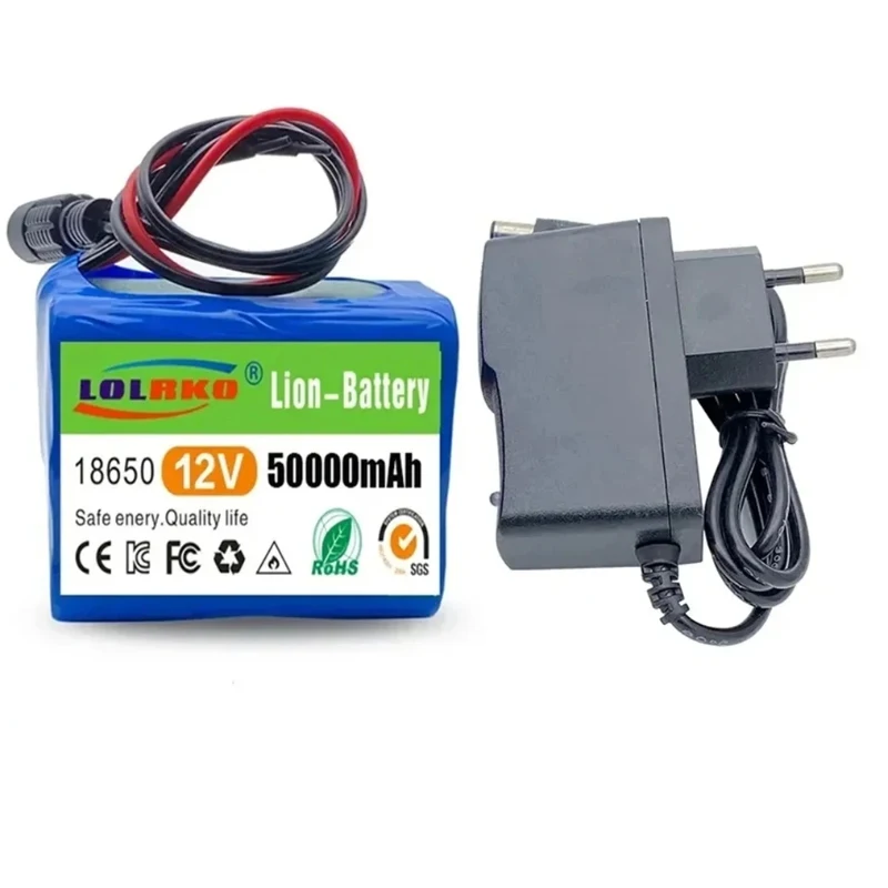 2024 durable high capacity 3S2P 12V 50Ah 18650 lithium-ion rechargeable battery with Bms lithium battery pack protection board