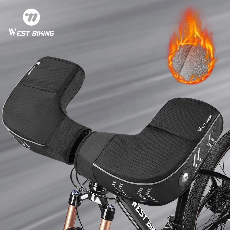 Велосипедные перчатки на руль WEST BIKING, зимние уличные перчатки на руль мотоцикла, ветрозащитная подкладка, теплые перчатки с ручкой для электронного велосипеда Велосипедные перчатки на руль WEST BIKING, зимние уличные перчатки на руль мотоцикла, ветрозащитная подкладка, теплые перчатки с ручкой для электронного велосипеда