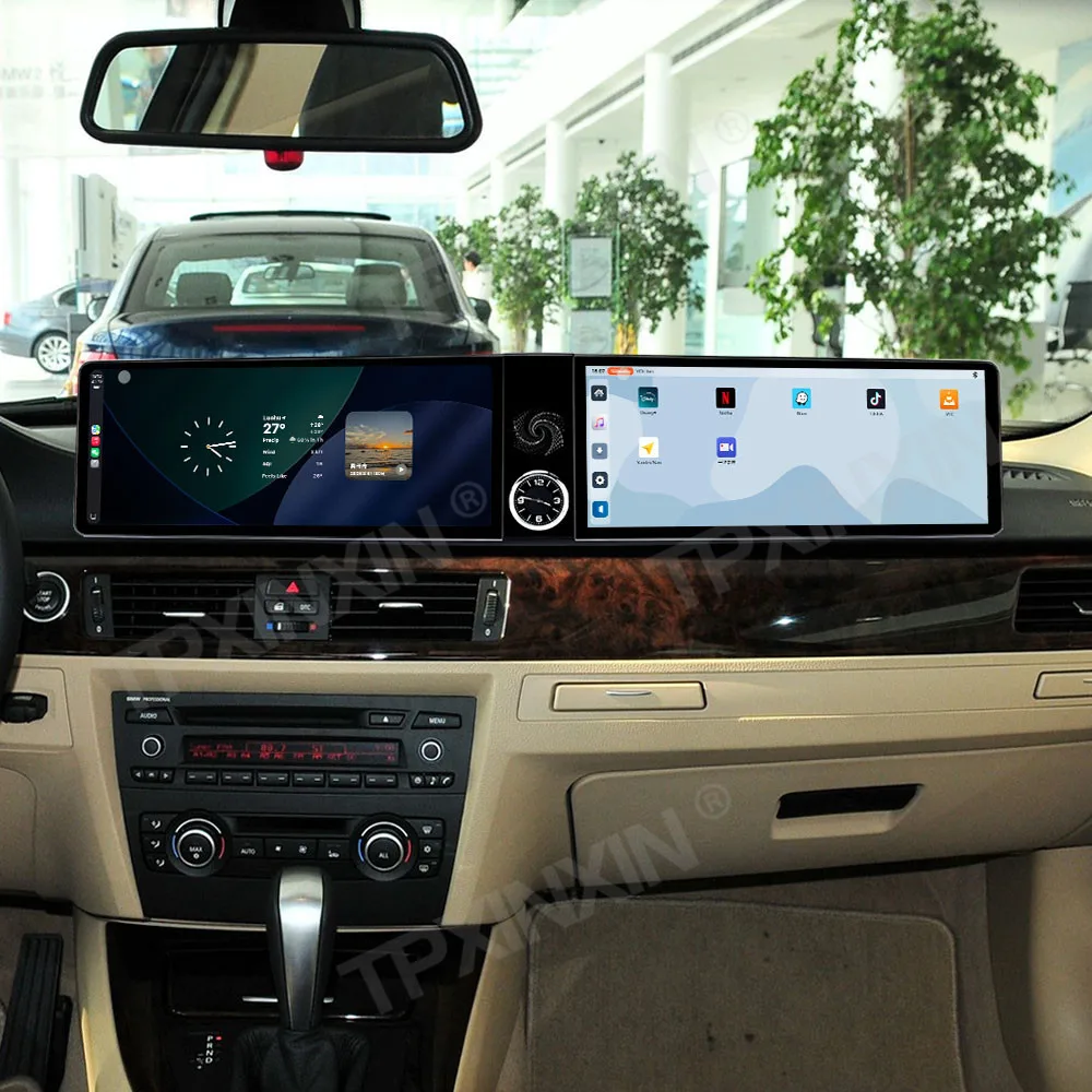 

Автомагнитола CarPlay Dual 12.3 дюйма для BMW 3 серии E90 E91 E92 E93 2005-2012, Android 14, GPS-навигация, мультимедийный проигрыватель, головное устройство