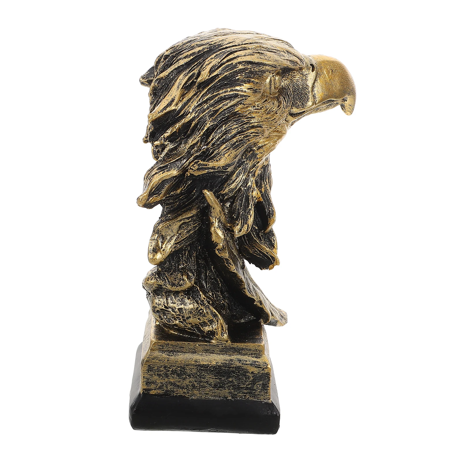 

Eagle Head Sculpture Nordic Style 6.5 Inch Detailed Resin Polished Retro for Office Home Desk Decoration