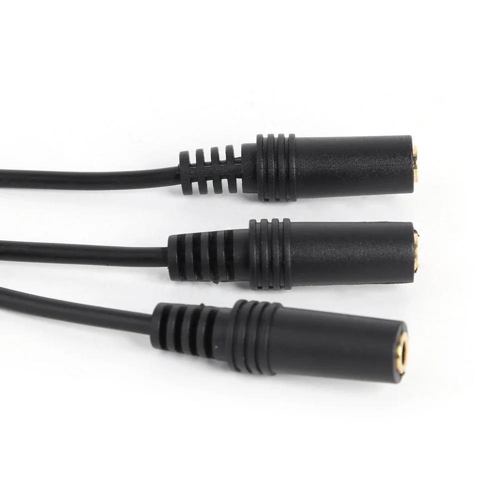 3.5 มม.สเตอริโอ Audio Splitter CABLE ปลั๊กทองชาย 3 WAY EXTENSION CABLE