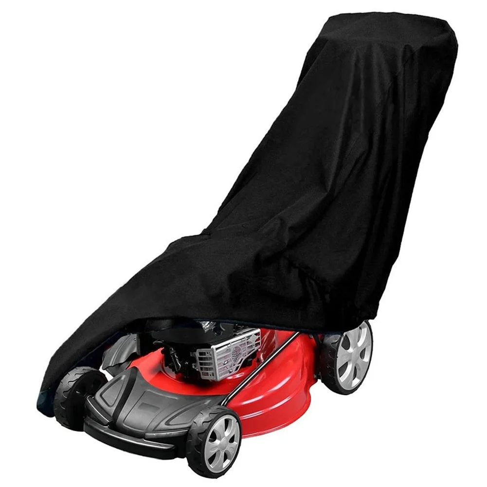420D Polyester Cover for Push for Lawn Mower Providing All Season Outdoor Protection Against Rain Dust and Sun Exposure
