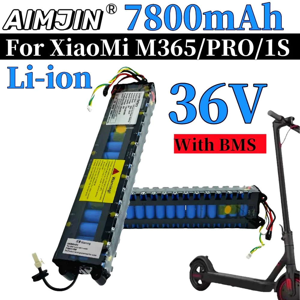 Xiaomi M365 M356 Pro 특수 배터리 팩 36V 리튬 이온 18650 배터리 7800mAh용 10S3P 36V 7800mAh 배터리