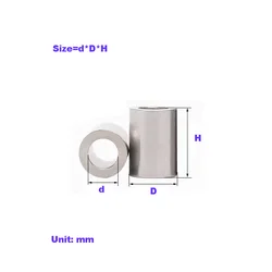 304 Stainless Steel Sleeve Extended Cylindrical Steel Sleeve Shaft Sleeve M10-M20