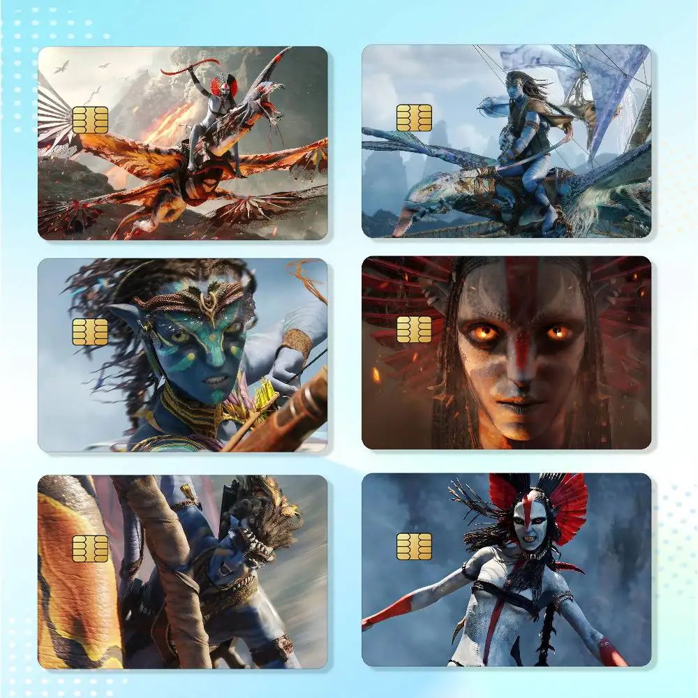 Movie A-Avatar Cool Matte Card Stickers For Credit Cards Debit Cards And Transit Cards 4Pcs