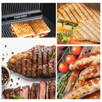 1400W Electric Large Sandwich Maker Machine Grill Plate Kitchen Breakfast Maker Non-stick Coating Plate For Gift 220V Sonife 2