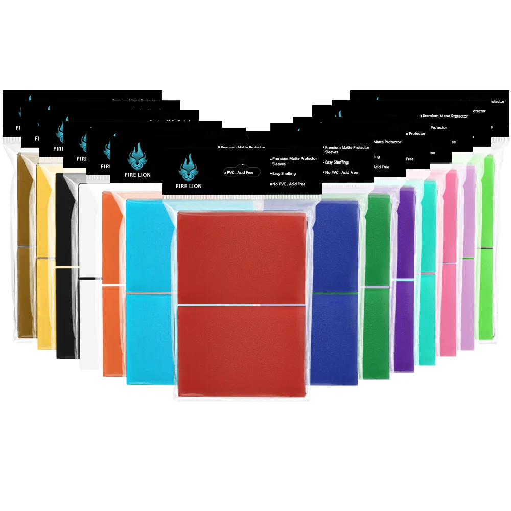 

100 шт., 62x89 мм, японские размеры, красочные матовые рукава для торговых карточек, верхняя загрузка, подходит для YGO/TCG, защита спортивных карточек для фотокарточек