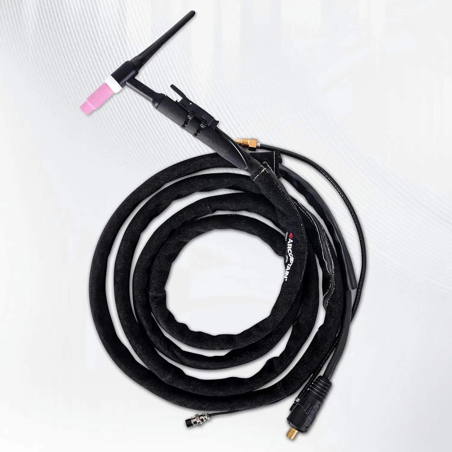 ARCCAPTAIN TIG Welding Torch Cable Cover 25inch MIG Plasma Tig Torch Cover Resistant Leather with Zipper Welding Accessory view 6